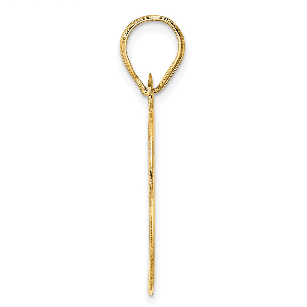 Charlie & Co Jewelry | 14k Polished Etched Number 89 Pendant - Model AEN89