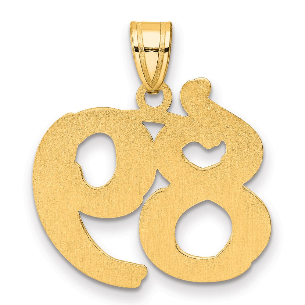 Charlie & Co Jewelry | 14k Polished Etched Number 89 Pendant - Model AEN89