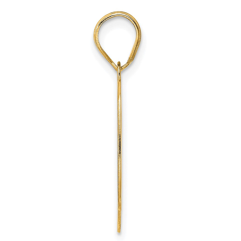 Charlie & Co Jewelry | 14k Polished Etched Number 90 Pendant - Model AEN90