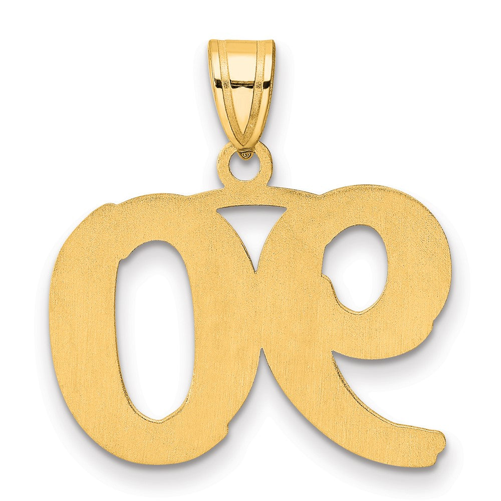 Charlie & Co Jewelry | 14k Polished Etched Number 90 Pendant - Model AEN90