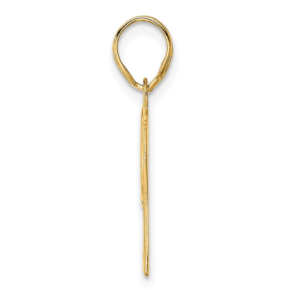 Charlie & Co Jewelry | 14k Polished Etched Number 97 Pendant - Model AEN97