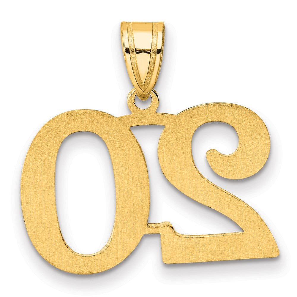 Charlie & Co Jewelry | 14k Polished Number 20 Pendant - Model APN20