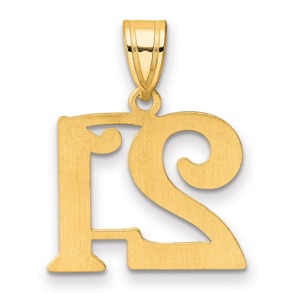 Charlie & Co Jewelry | 14k Polished Number 21 Pendant - Model APN21