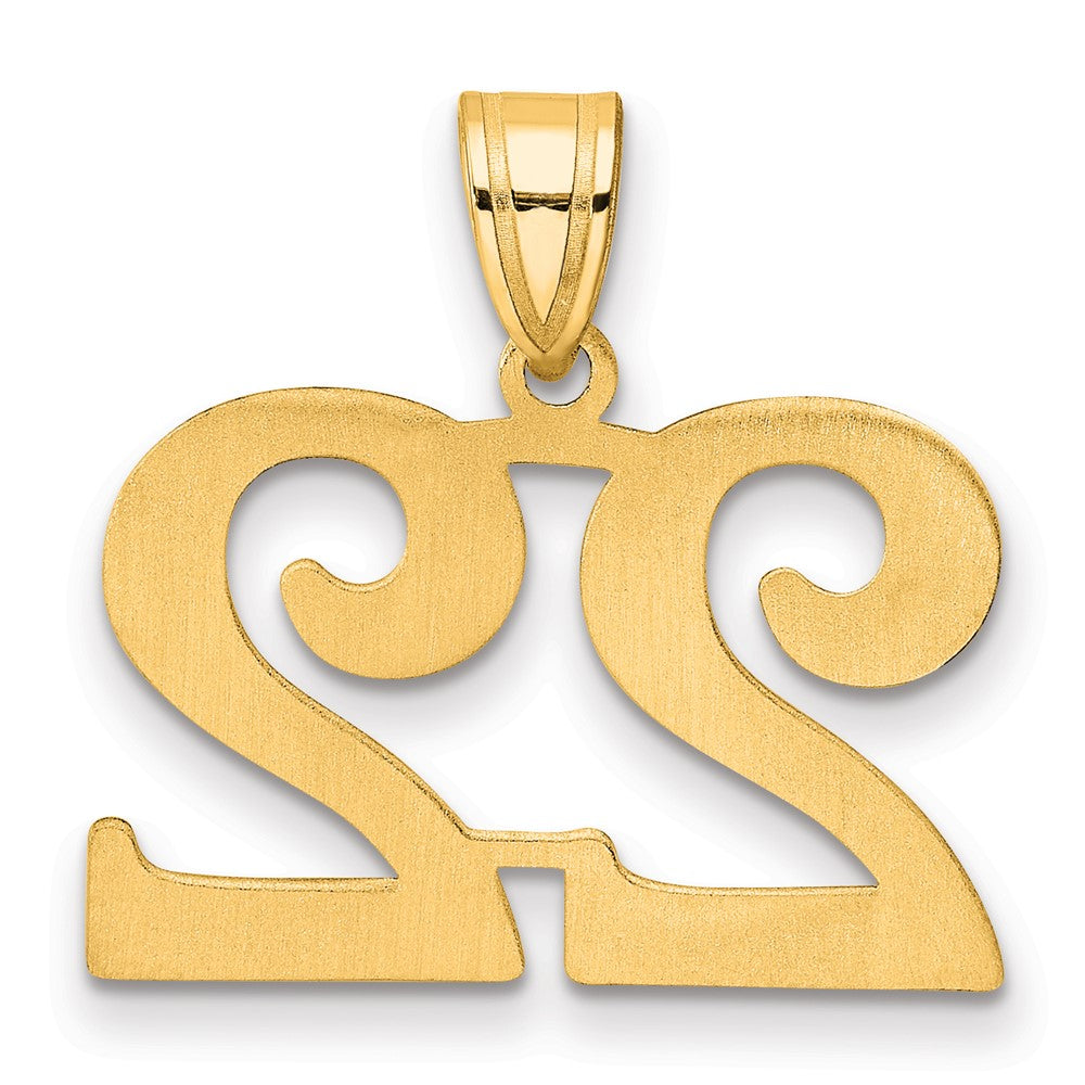 Charlie & Co Jewelry | 14k Polished Number 22 Pendant - Model APN22