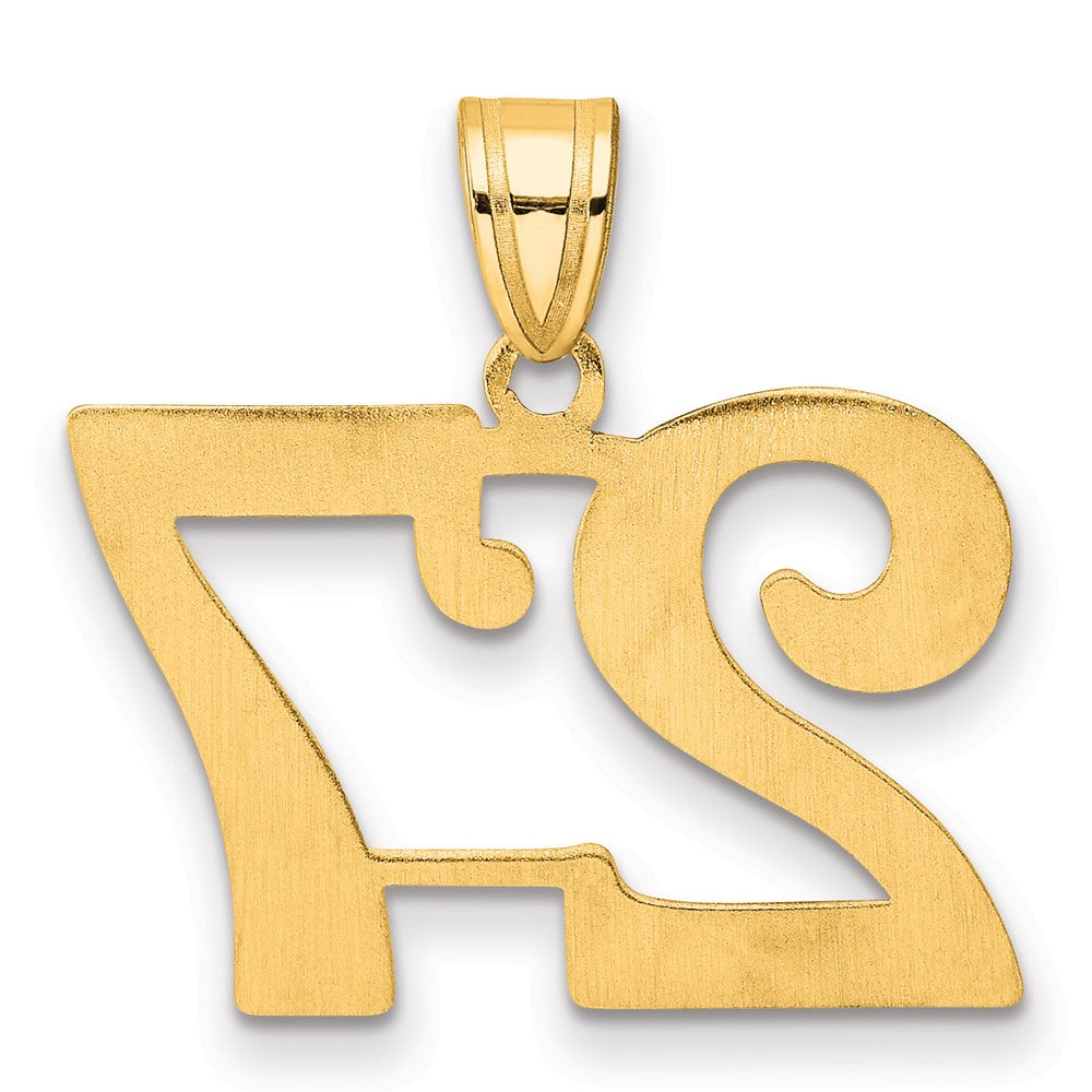 Charlie & Co Jewelry | 14k Polished Number 27 Pendant - Model APN27