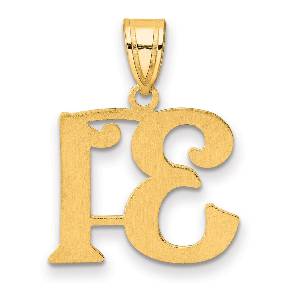 Charlie & Co Jewelry | 14k Polished Number 31 Pendant - Model APN31