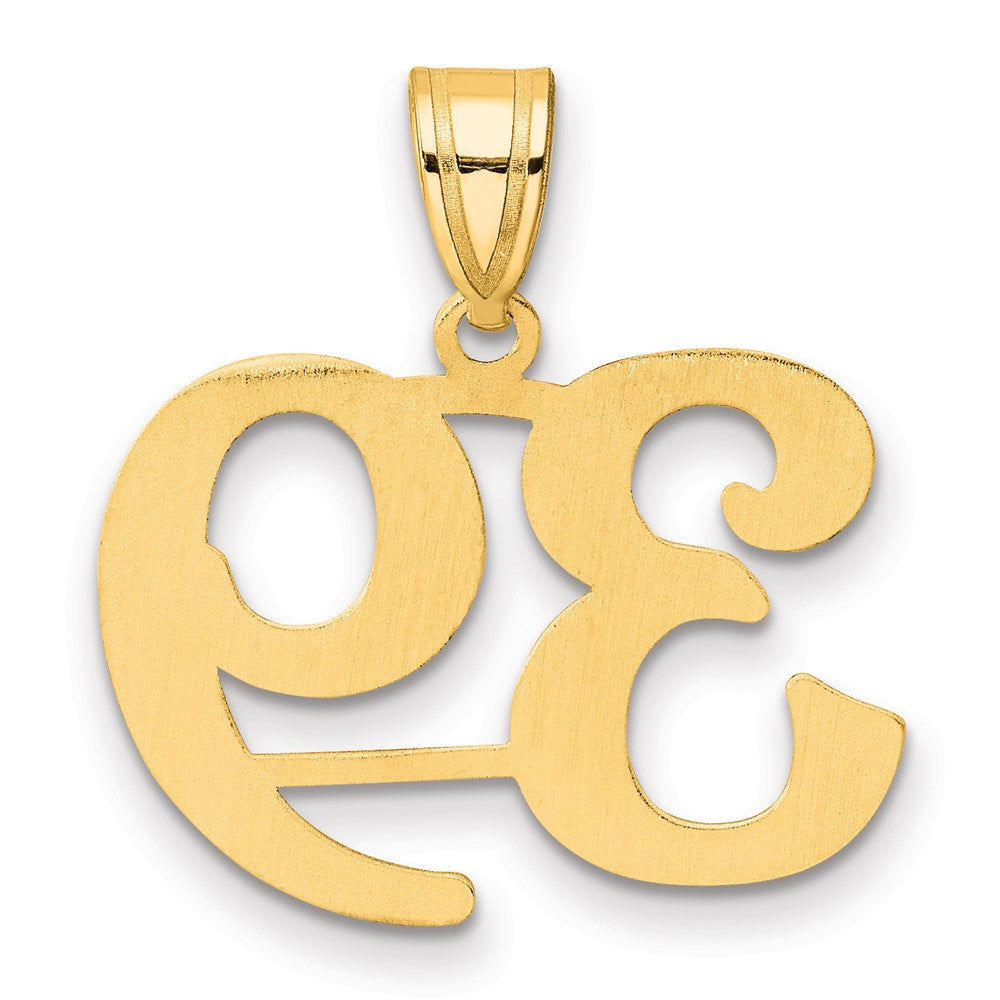 Charlie & Co Jewelry | 14k Polished Number 39 Pendant - Model APN39