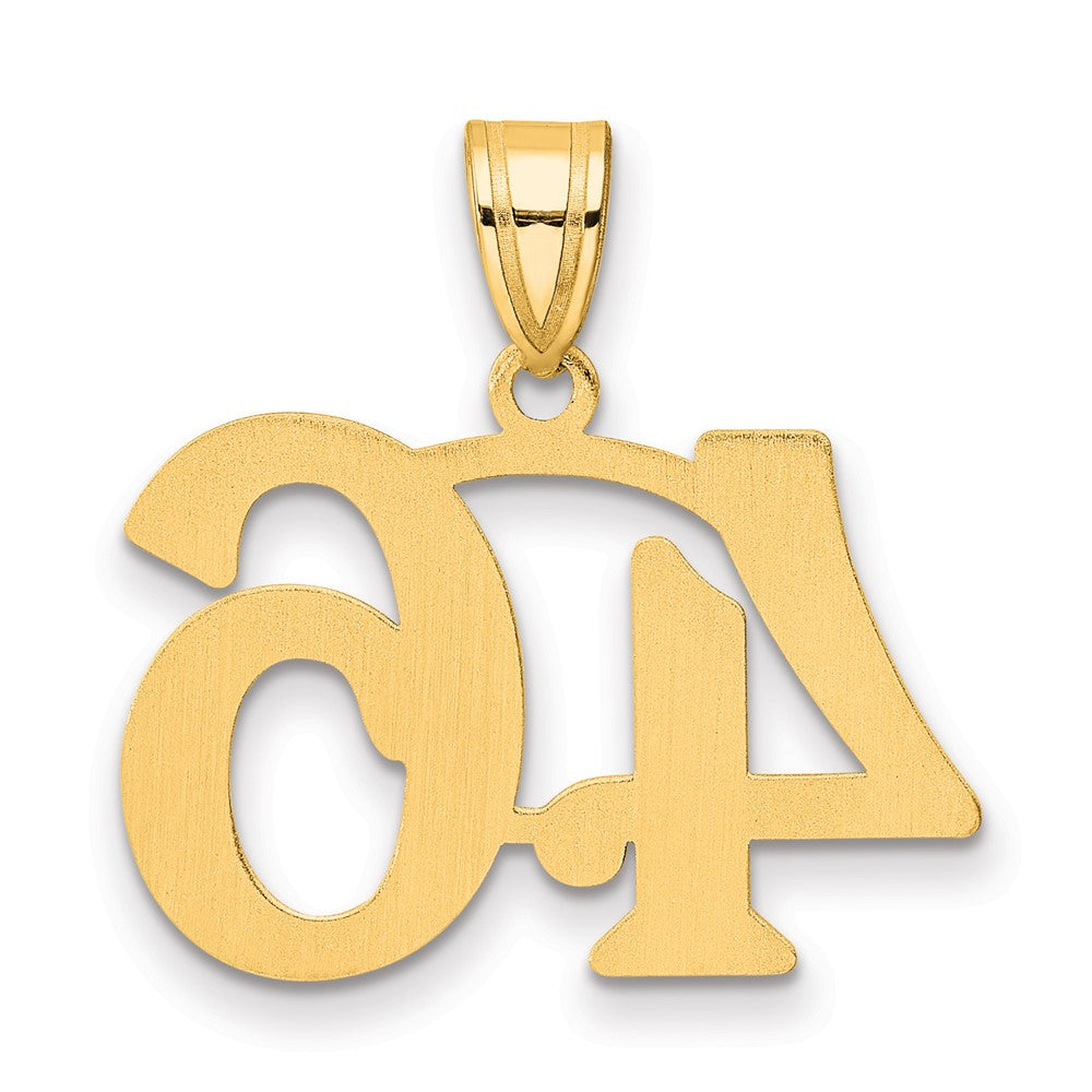 Charlie & Co Jewelry | 14k Polished Number 46 Pendant - Model APN46