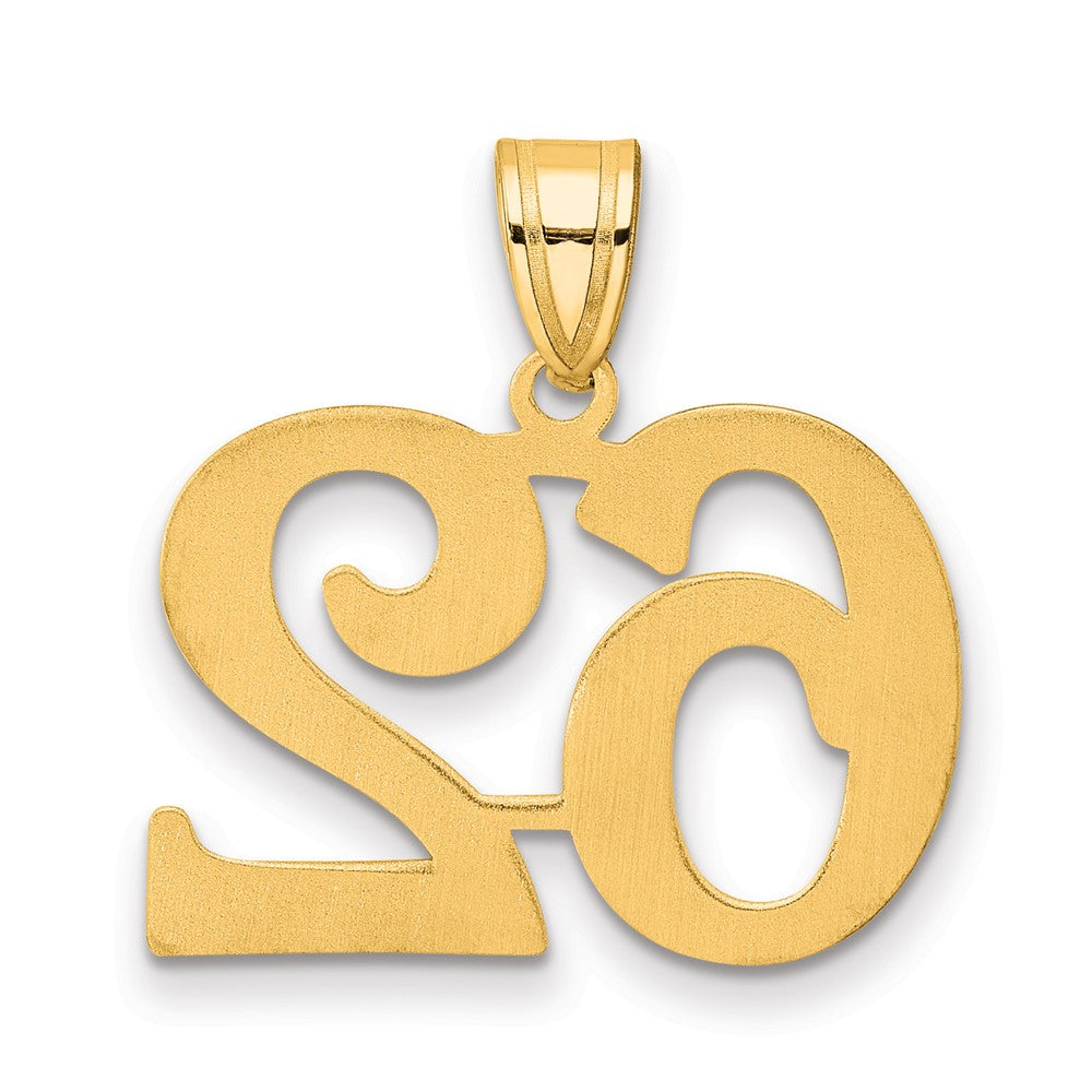 Charlie & Co Jewelry | 14k Polished Number 62 Pendant - Model APN62
