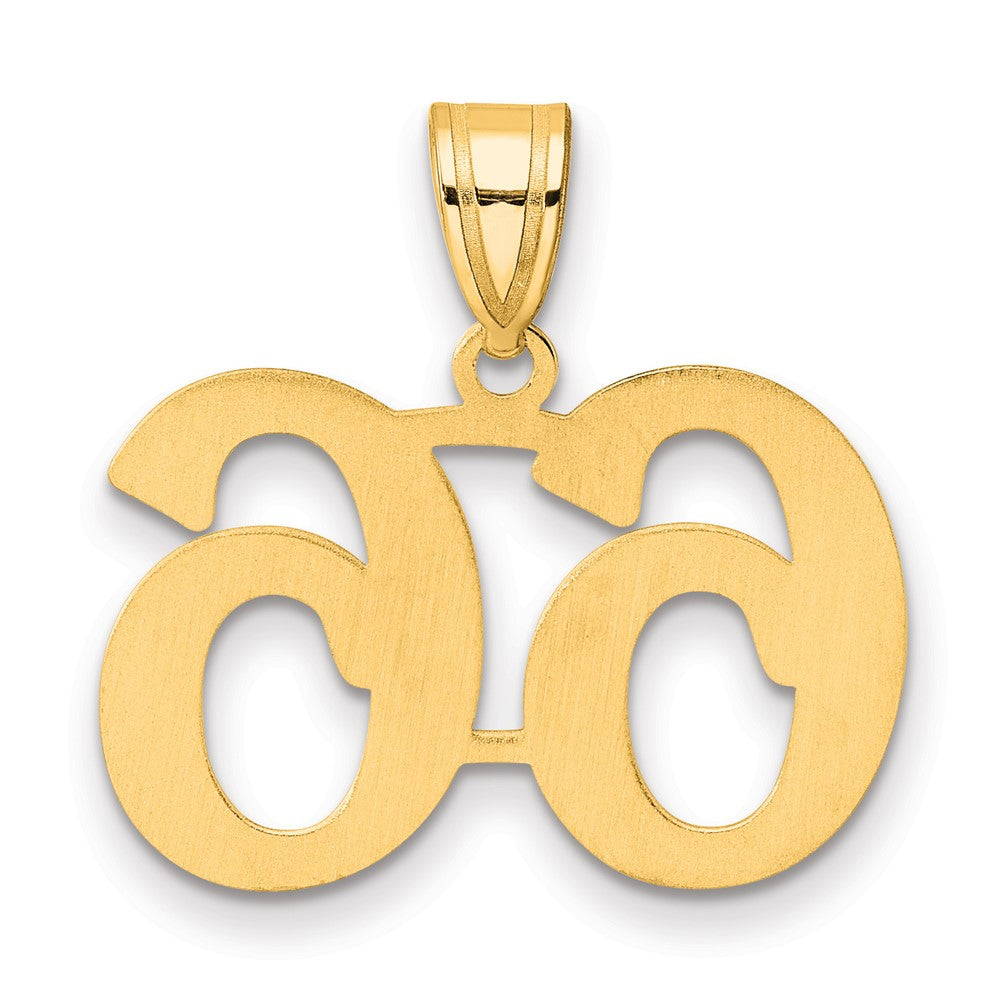 Charlie & Co Jewelry | 14k Polished Number 66 Pendant - Model APN66