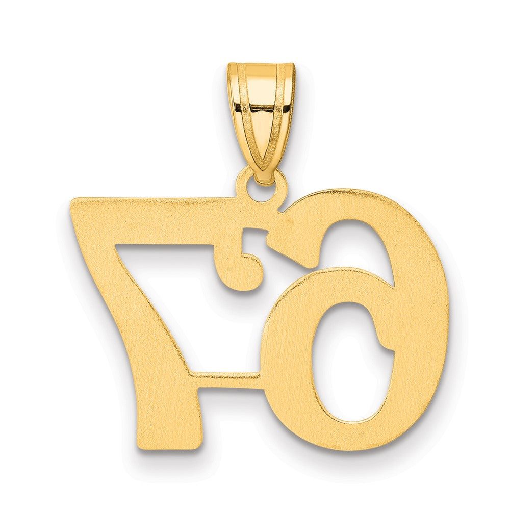 Charlie & Co Jewelry | 14k Polished Number 67 Pendant - Model APN67