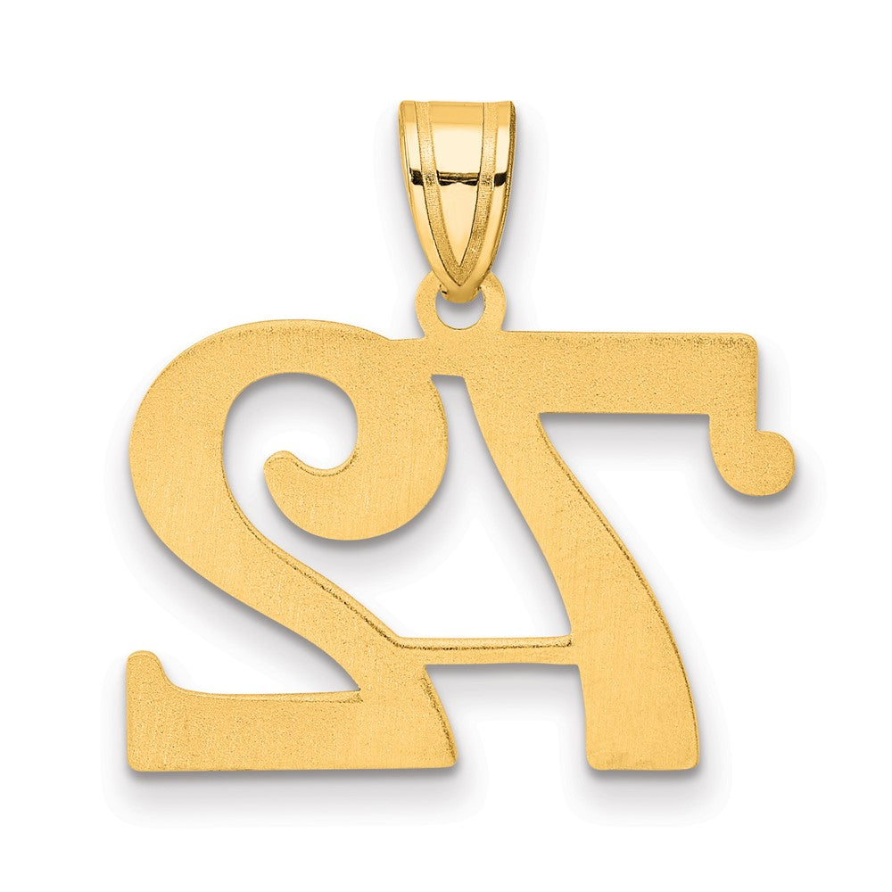 Charlie & Co Jewelry | 14k Polished Number 72 Pendant - Model APN72