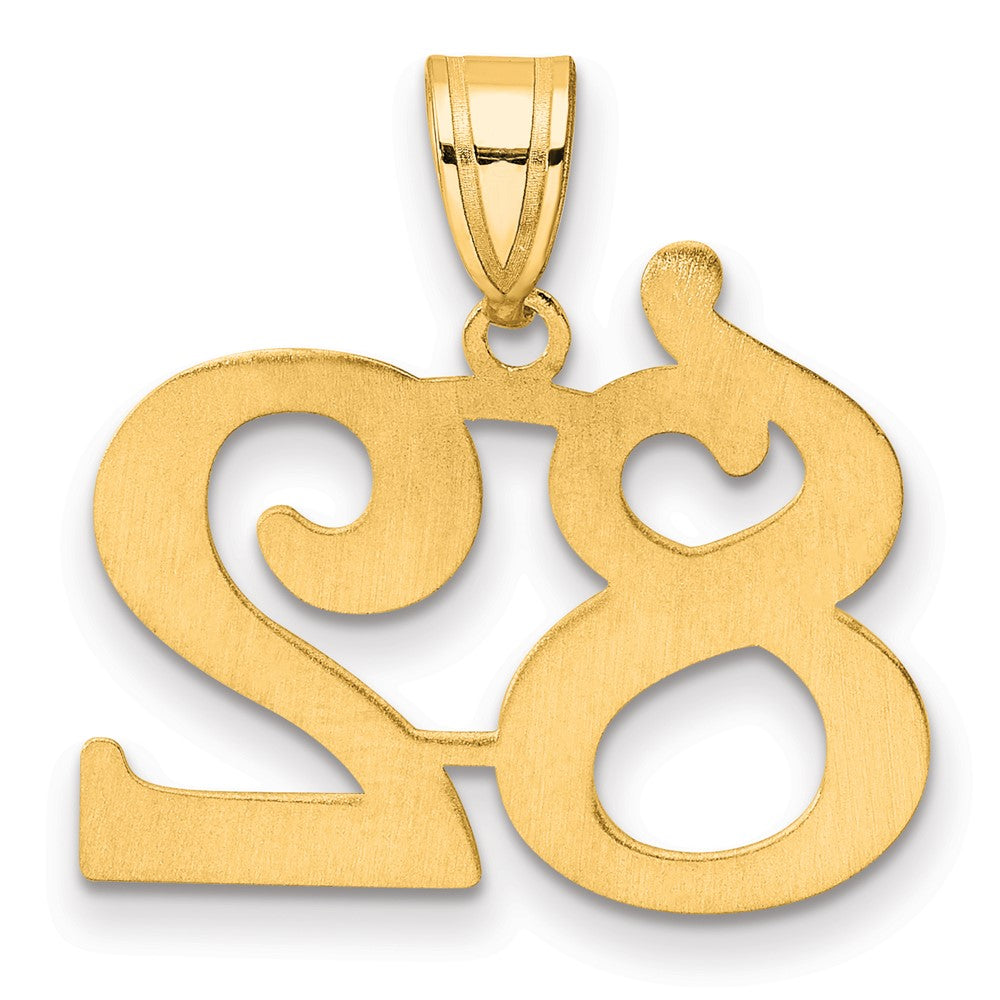 Charlie & Co Jewelry | 14k Polished Number 82 Pendant - Model APN82