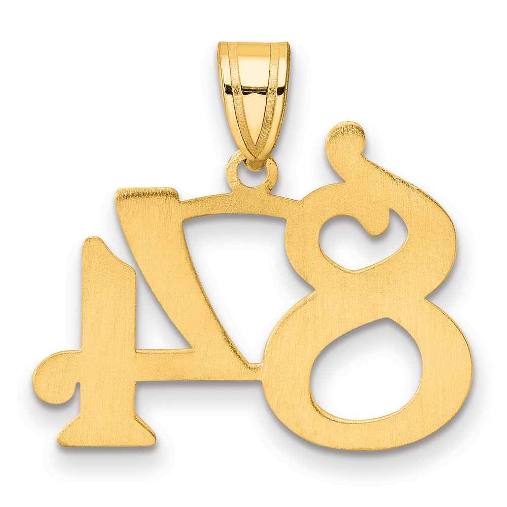 Charlie & Co Jewelry | 14k Polished Number 84 Pendant - Model APN84