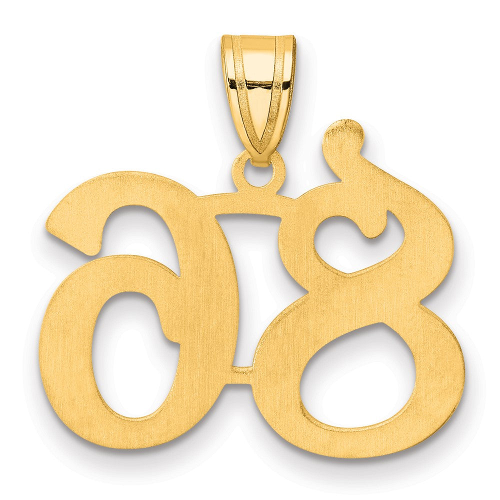 Charlie & Co Jewelry | 14k Polished Number 86 Pendant - Model APN86