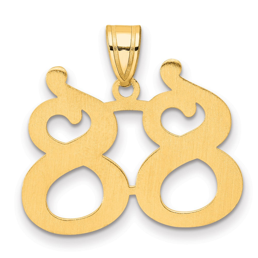 Charlie & Co Jewelry | 14k Polished Number 88 Pendant - Model APN88