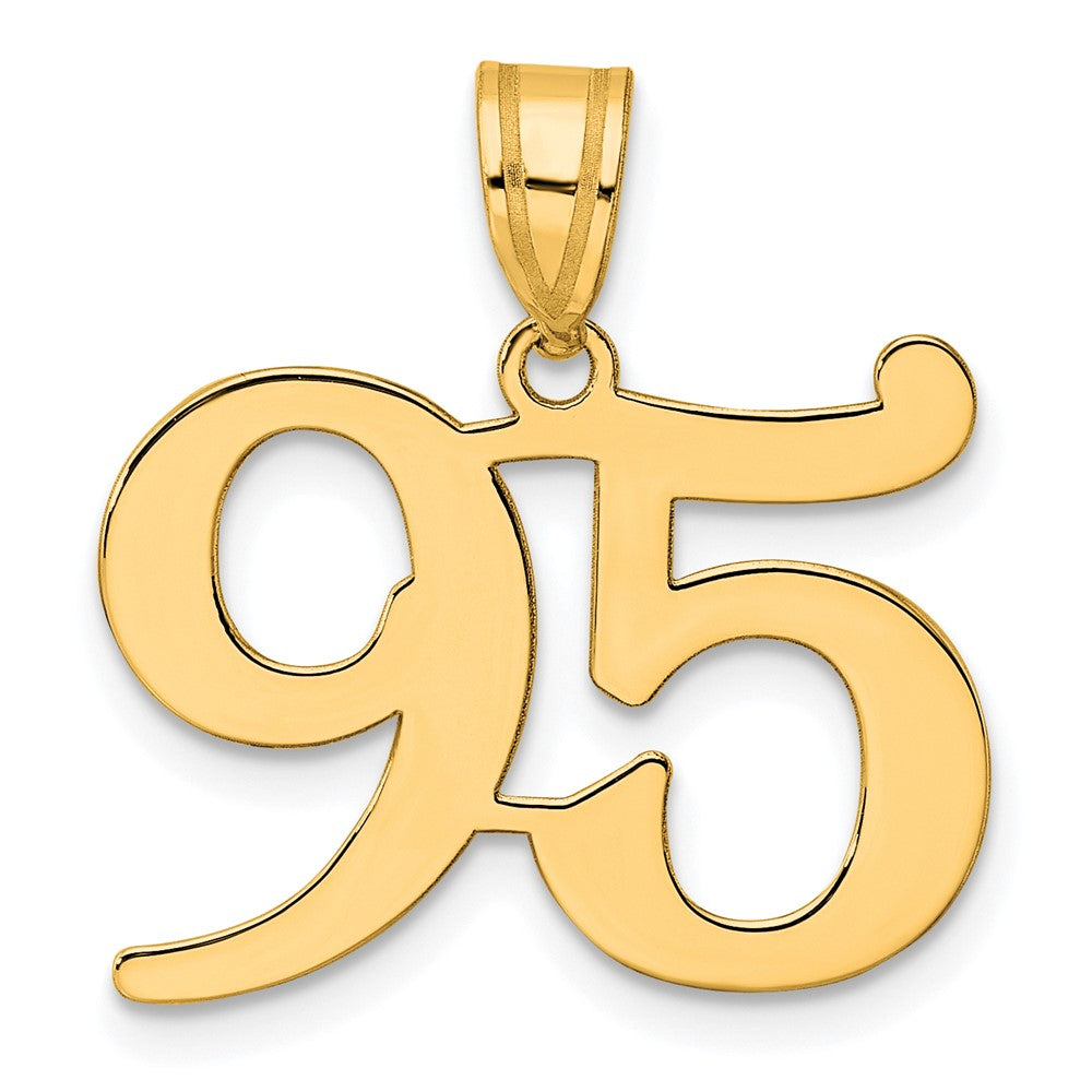 Charlie & Co Jewelry | 14k Polished Number 95 Pendant - Model APN95