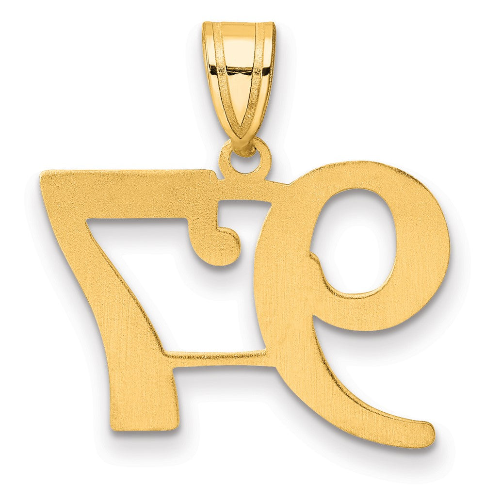 Charlie & Co Jewelry | 14k Polished Number 97 Pendant - Model APN97