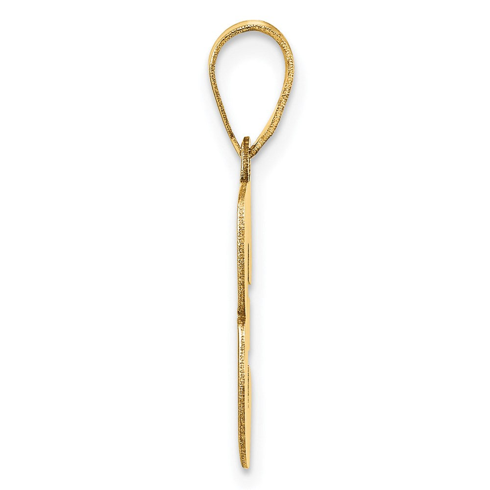 Charlie & Co Jewelry | 14k Polished Block Number 3 Pendant - Model BN03