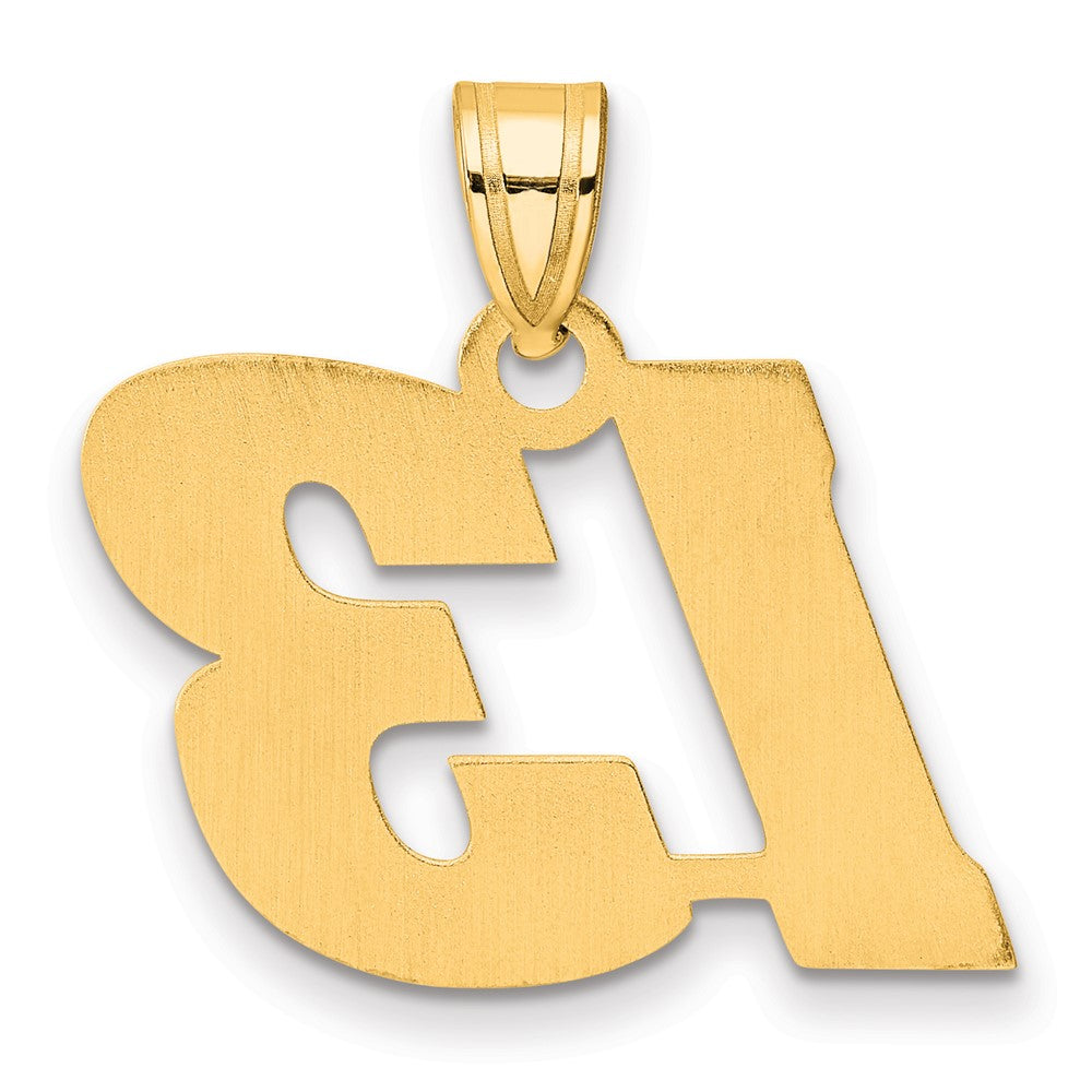Charlie & Co Jewelry | 14k Polished Block Number 13 Pendant - Model BN13