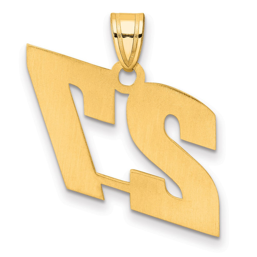 Charlie & Co Jewelry | 14k Polished Block Number 27 Pendant - Model BN27