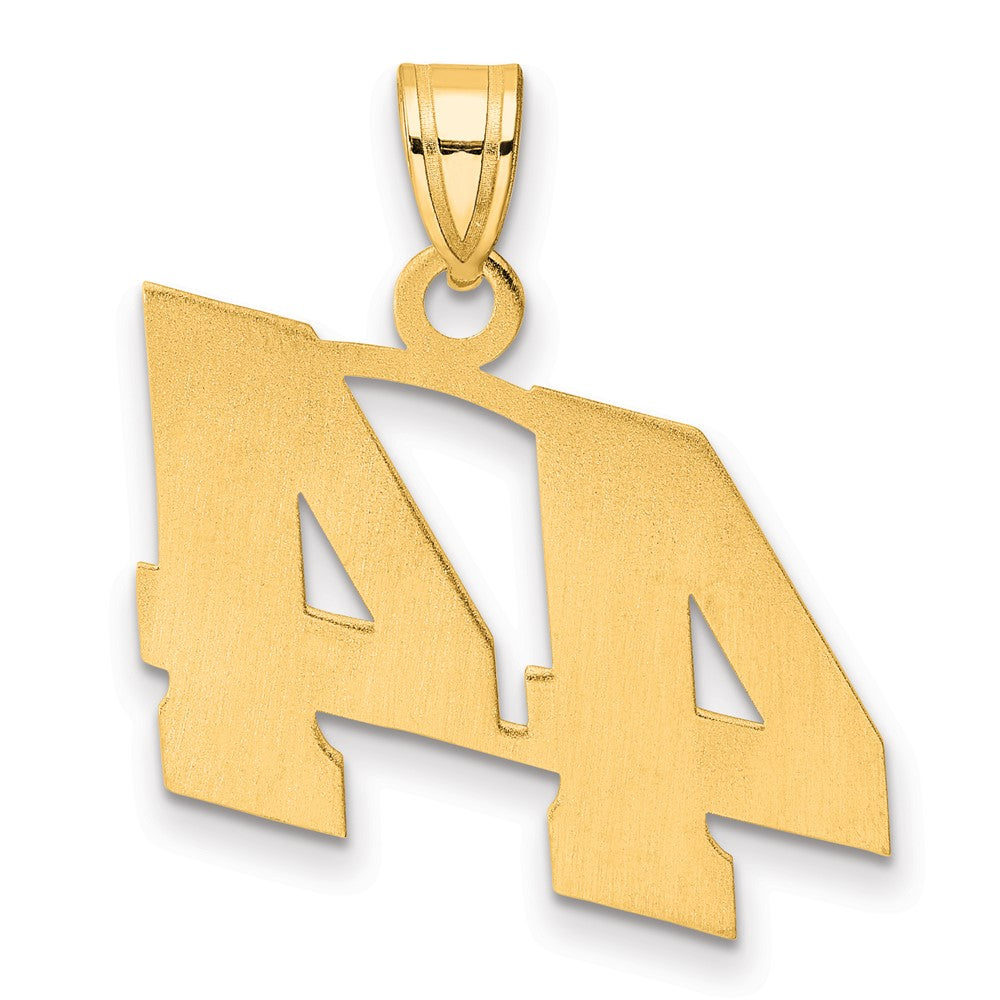Charlie & Co Jewelry | 14k Polished Block Number 44 Pendant - Model BN44