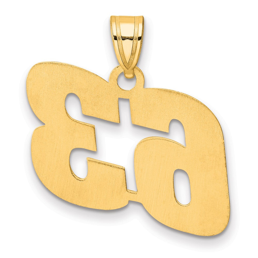 Charlie & Co Jewelry | 14k Polished Block Number 63 Pendant - Model BN63