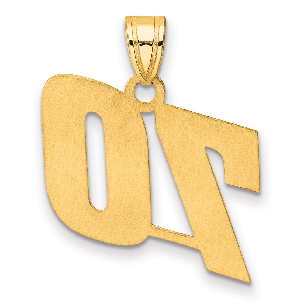 Charlie & Co Jewelry | 14k Polished Block Number 70 Pendant - Model BN70