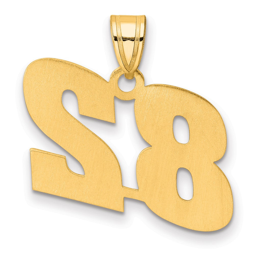 Charlie & Co Jewelry | 14k Polished Block Number 82 Pendant - Model BN82
