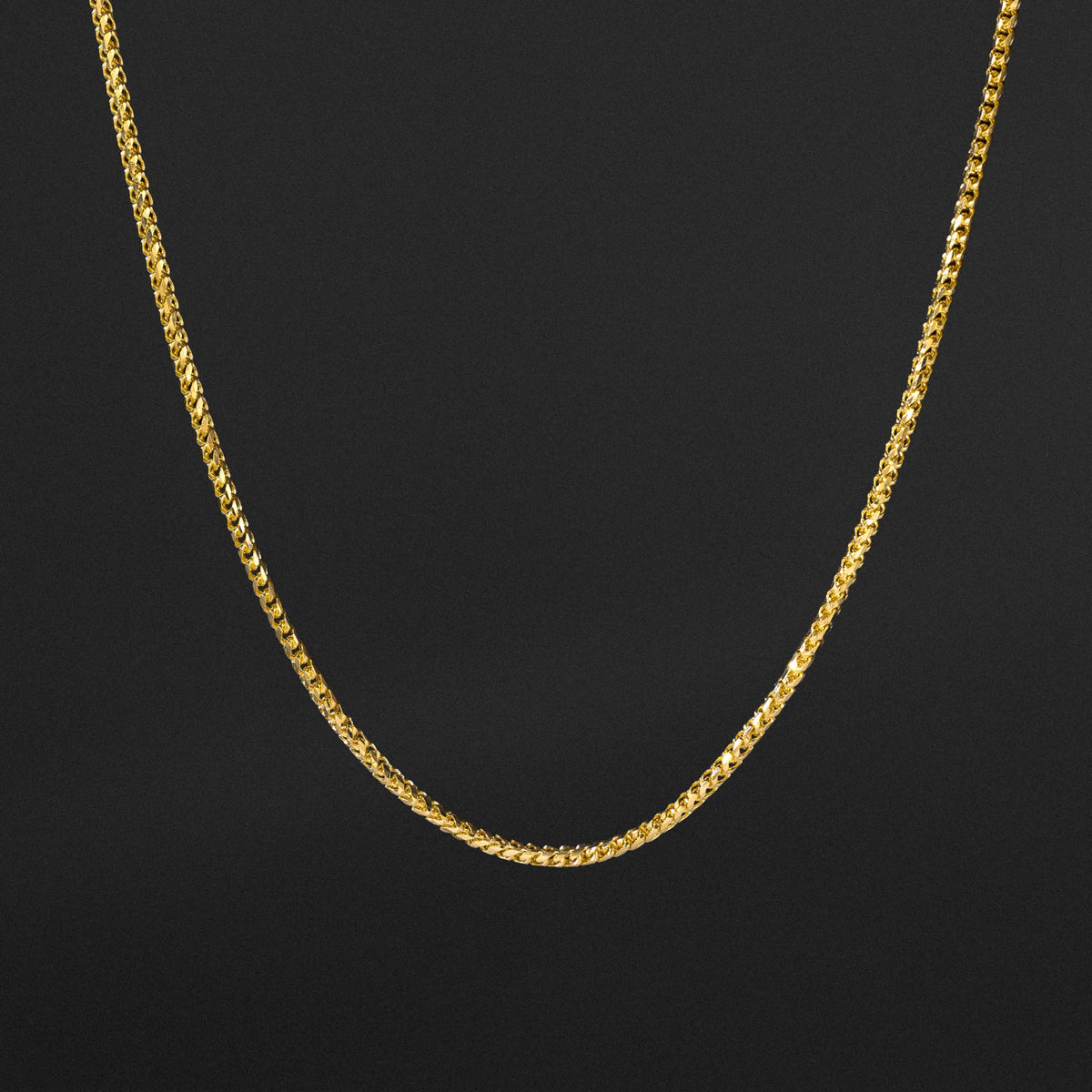 14k Gold 1.7mm Round Diamond-Cut Italian Franco Chain - Model CH-0623