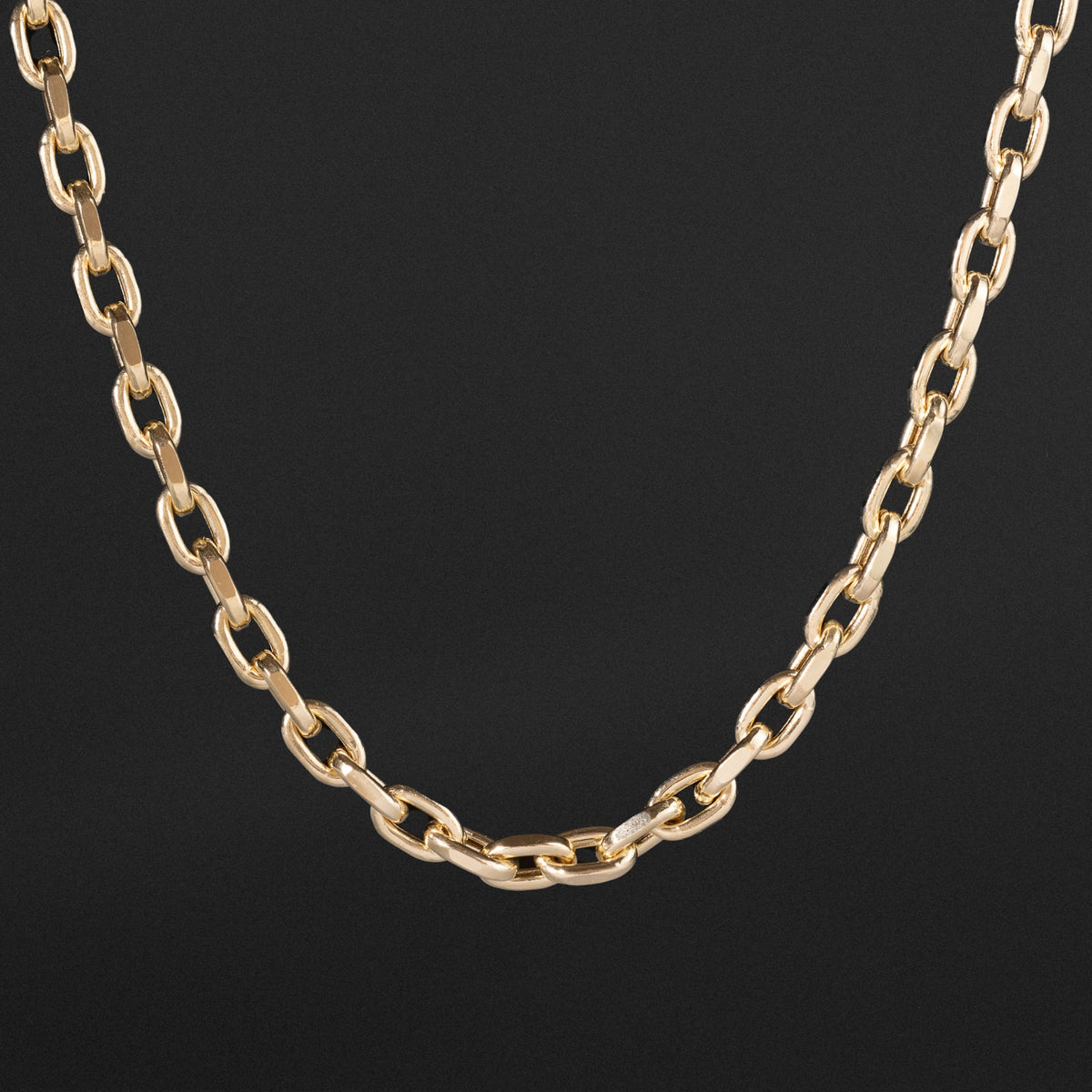 14k Gold 5.2mm Semi-Solid Cable Chain Model CH-0652