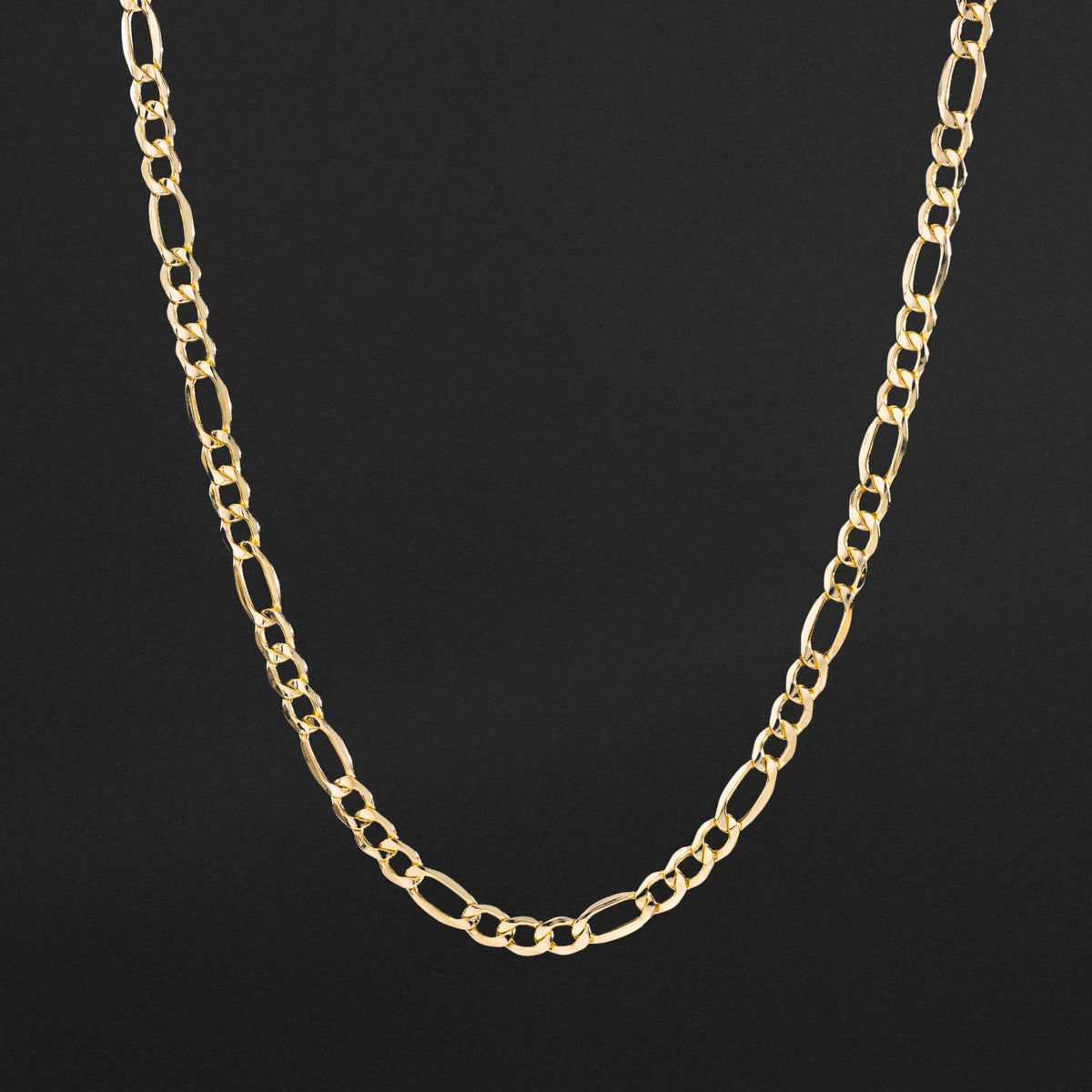 14k Gold 5.1mm Hollow Figaro Chain - Model CH-0155
