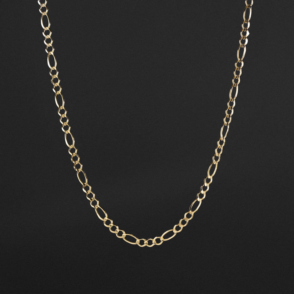 14k Gold 4.7mm Open Figaro Chain - Model CH-0296