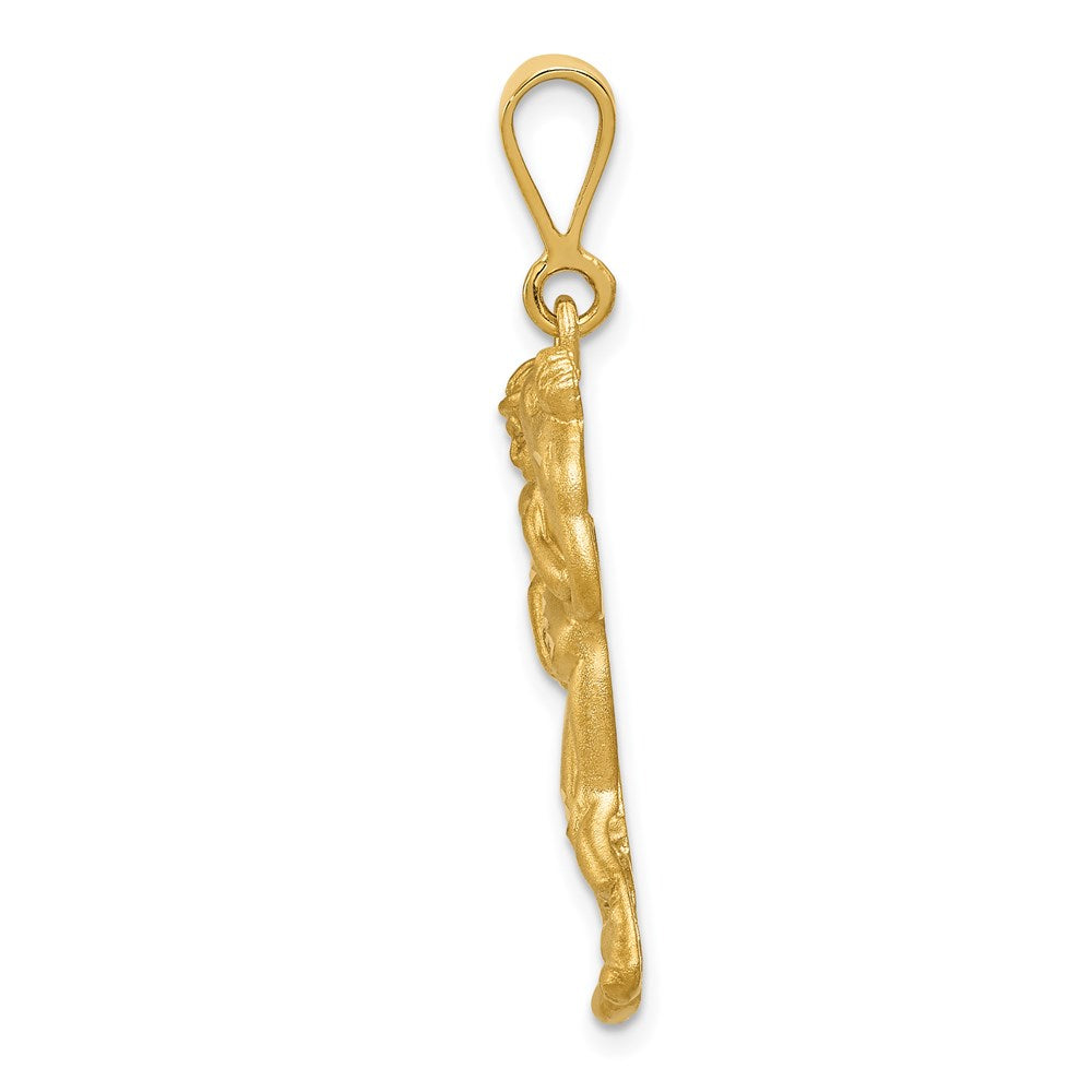 Charlie & Co Jewelry | 14k Satin And Diamond-cut Wrestlers Charm - Model C1241