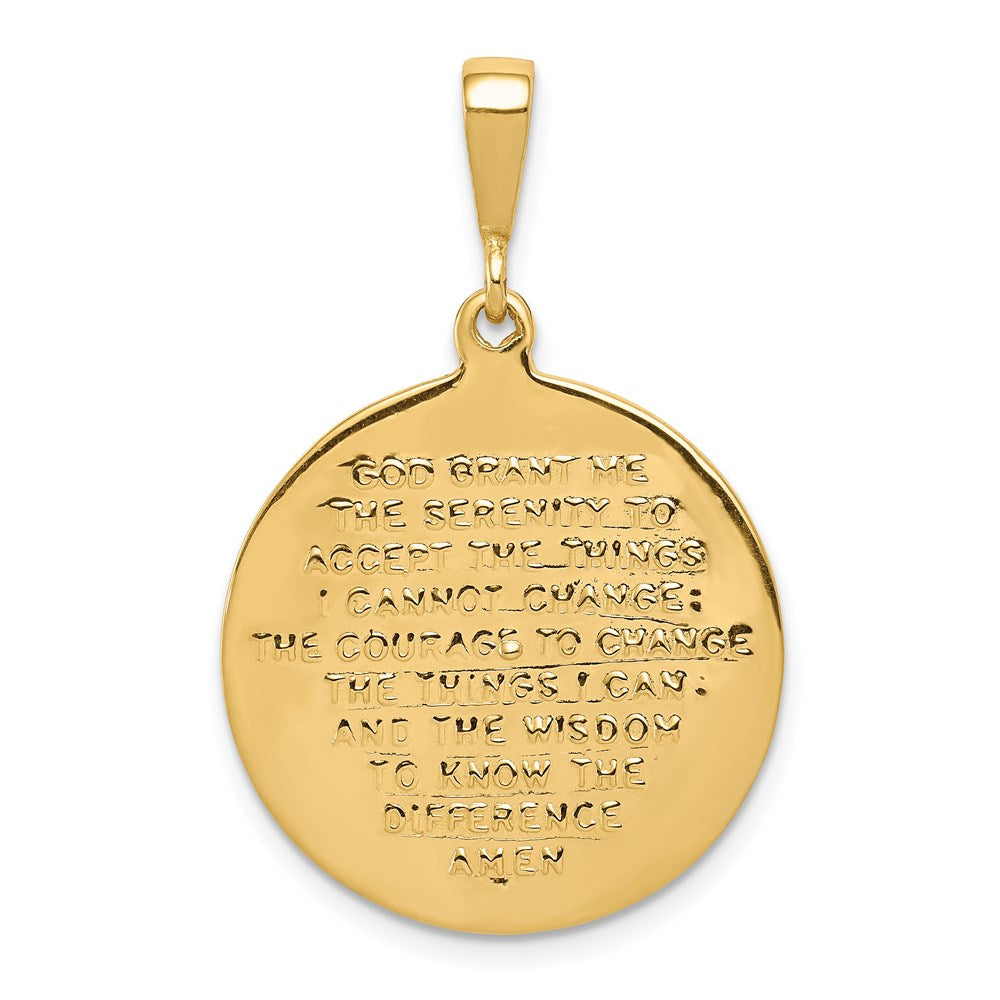 Charlie & Co Jewelry | 14k Praying Hands And Serenity Prayer Pendant - Model C1308