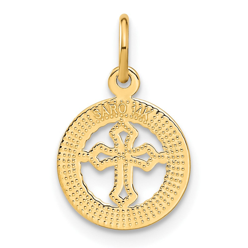 Charlie & Co Jewelry | 14k Eternal Life Cross In Circle Charm - Model C1315