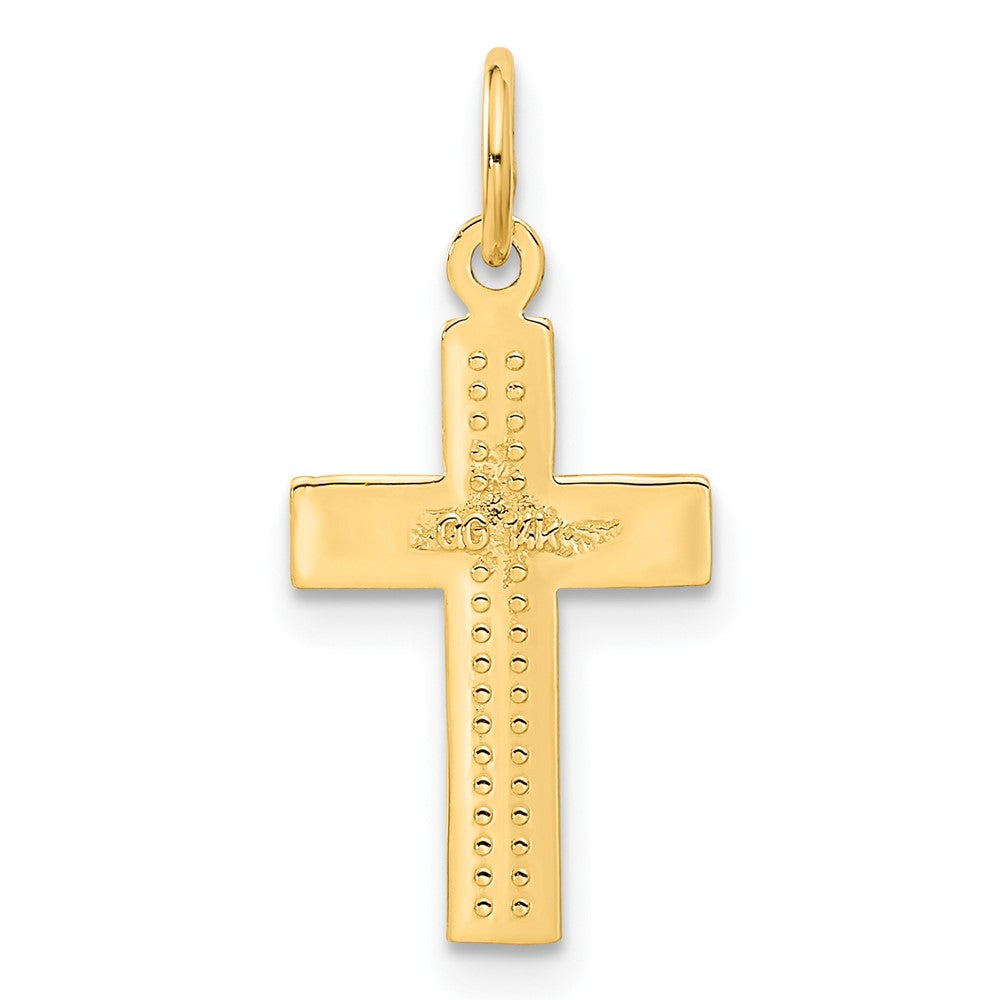 Charlie & Co Jewelry | 14k Small Diamond-cut Cross Pendant - Model C1318