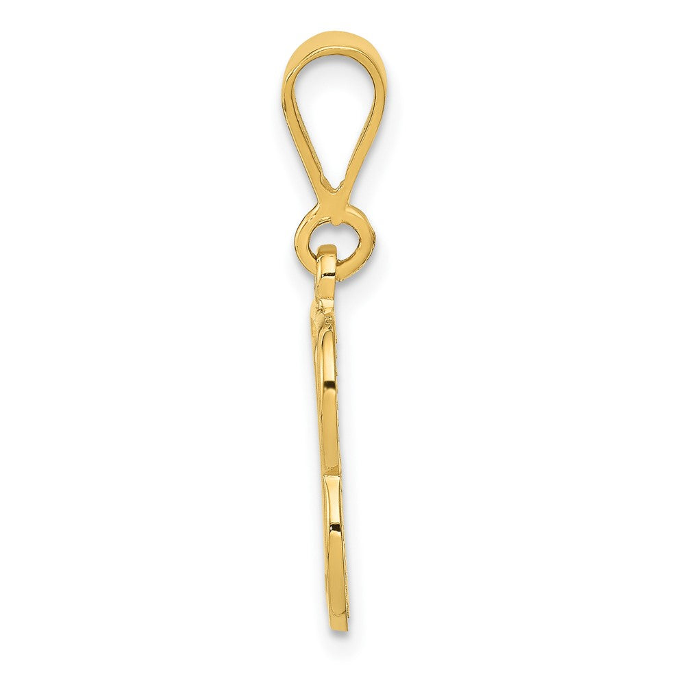 Charlie & Co Jewelry | 14k Textured Initial B Charm - Model C1449-B