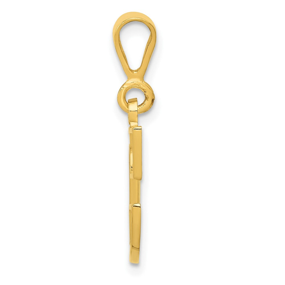 Charlie & Co Jewelry | 14k Textured Initial C Charm - Model C1449-C