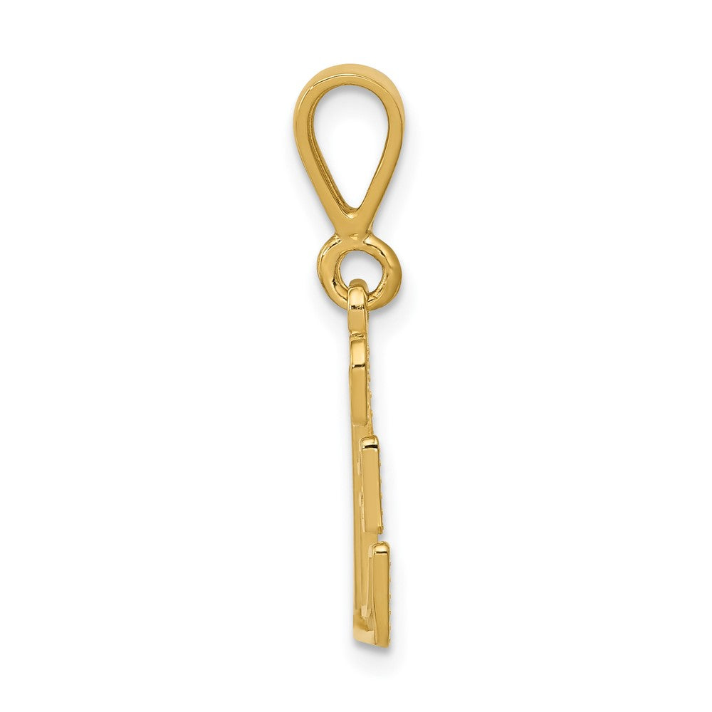 Charlie & Co Jewelry | 14k Textured Initial E Charm - Model C1449-E