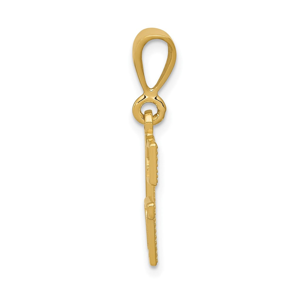 Charlie & Co Jewelry | 14k Textured Initial G Charm - Model C1449-G