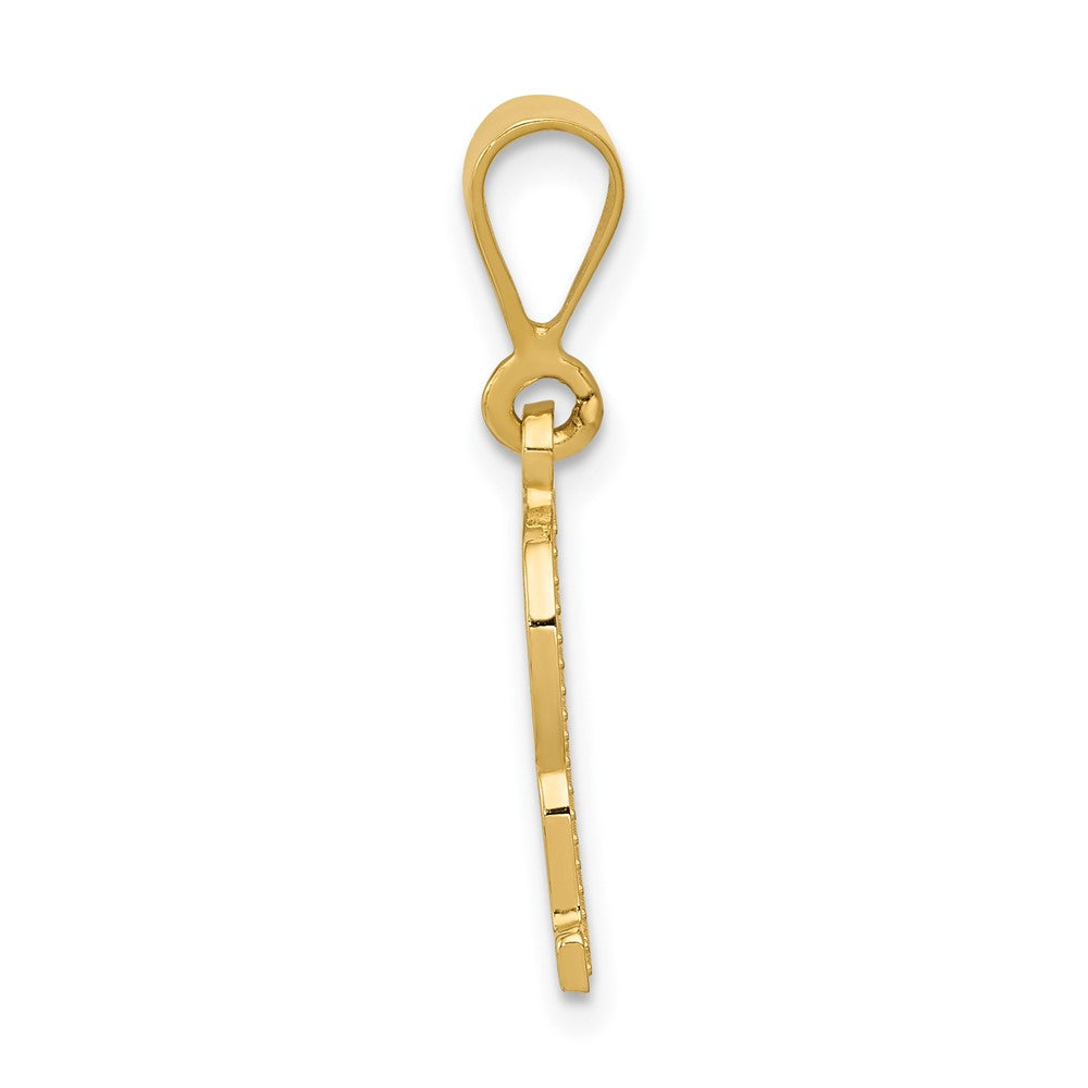 Charlie & Co Jewelry | 14k Textured Initial R Charm - Model C1449-R