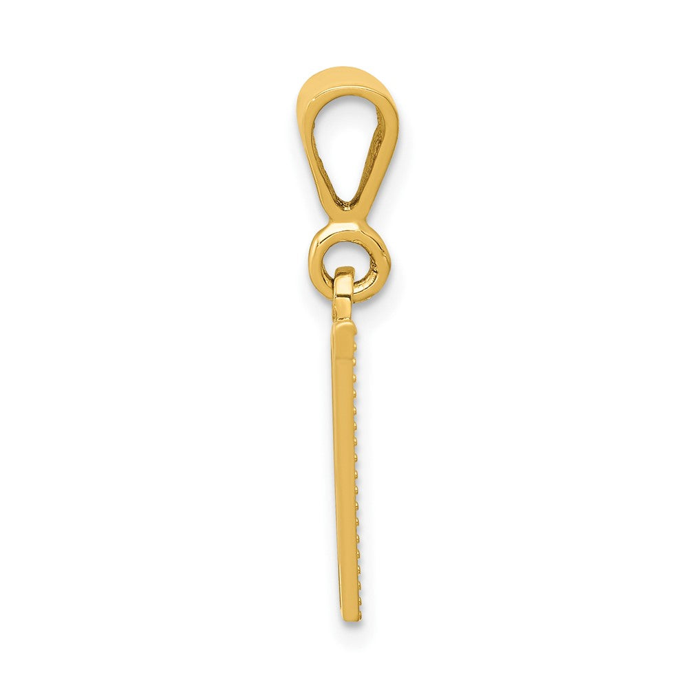 Charlie & Co Jewelry | 14k Textured Initial V Charm - Model C1449-V