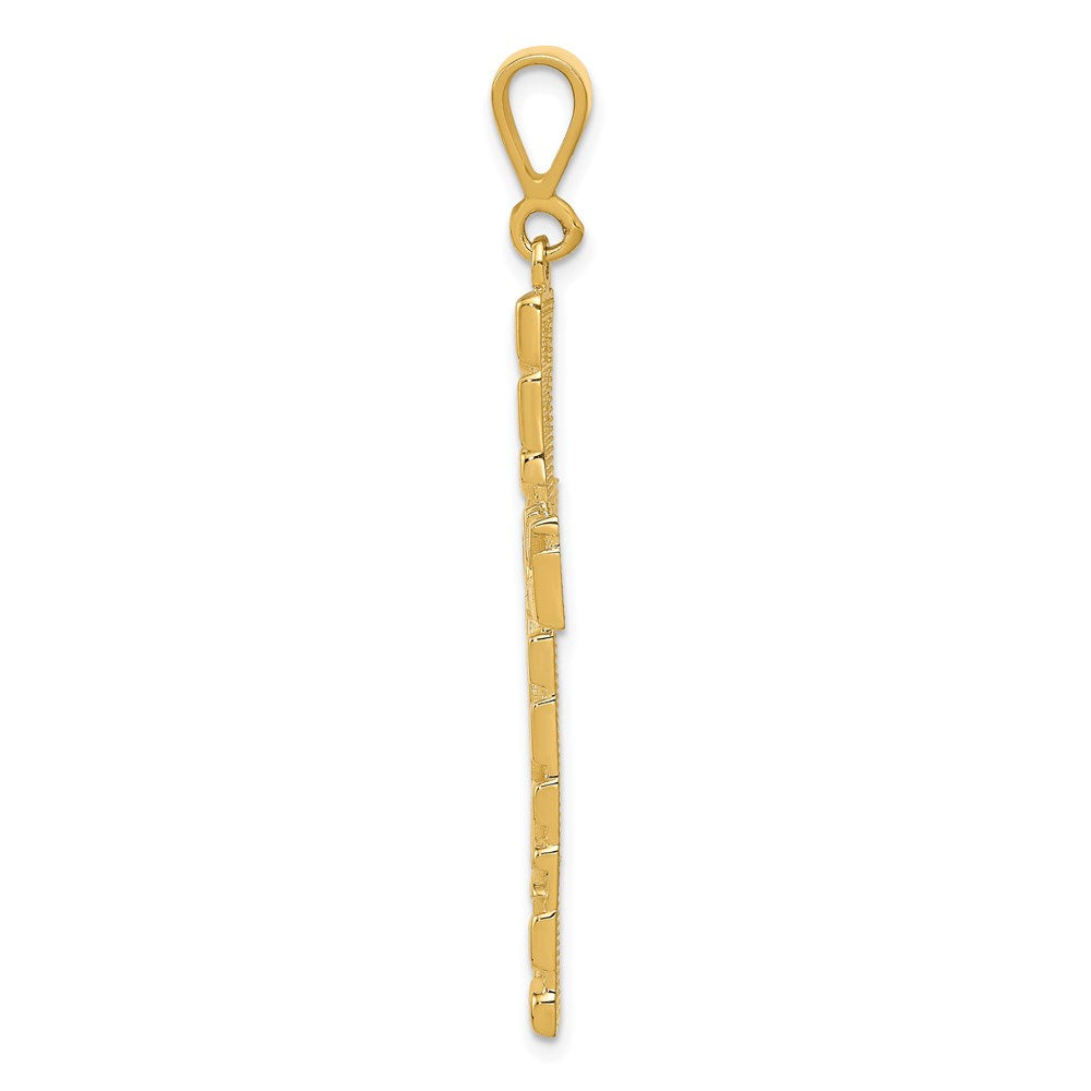 Charlie & Co Jewelry | 14k Nugget Style Cross Pendant - Model C1464