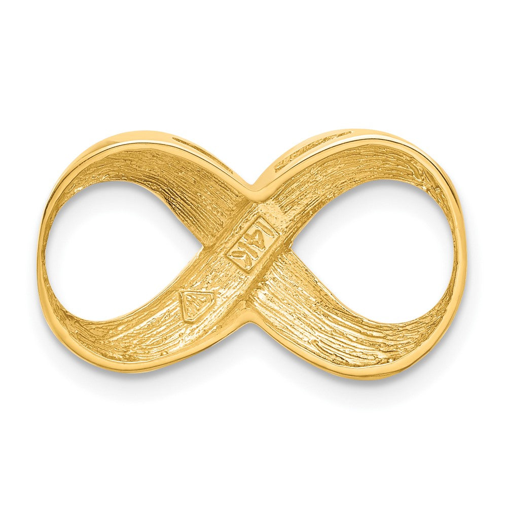 Charlie & Co Jewelry | 14k Infinity Figure Eight Polished And Textured Slide - Model C1615