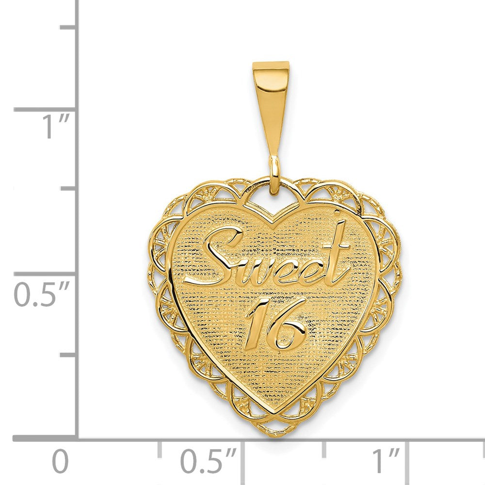 Charlie & Co Jewelry | 14k Reversible Sweet 16 Charm - Model C1669