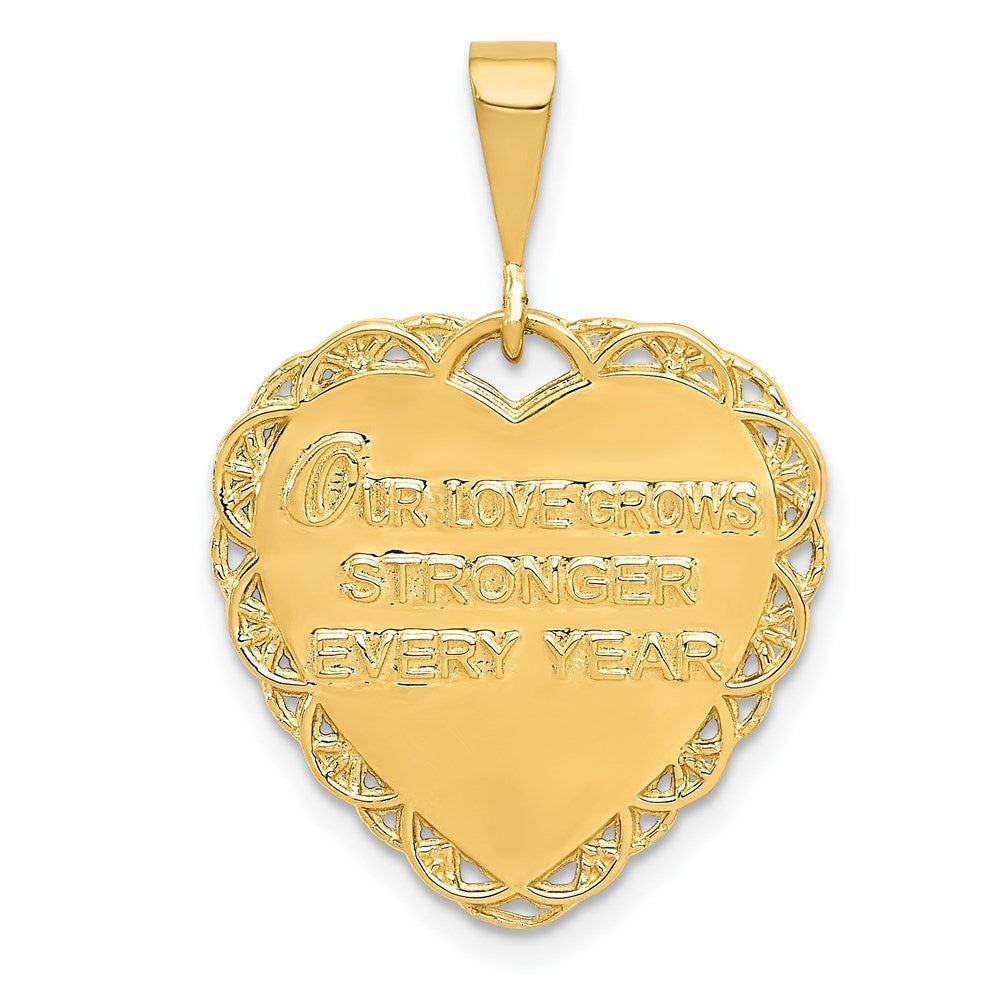 Charlie & Co Jewelry | 14k Reversible 25th Anniversary Charm - Model C1672