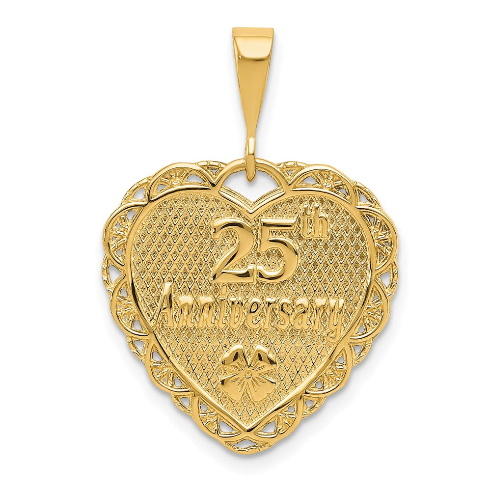 Charlie & Co Jewelry | 14k Reversible 25th Anniversary Charm - Model C1672