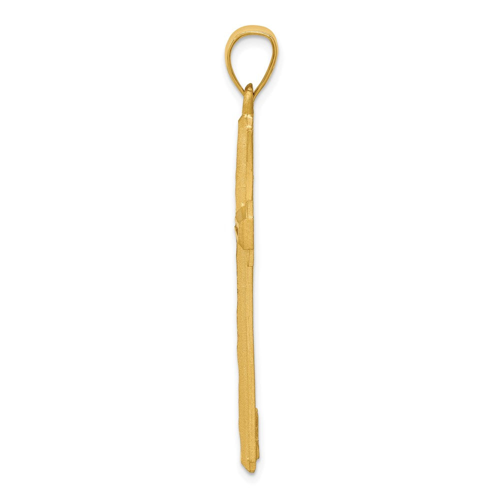 Charlie & Co Jewelry | 14k Diamond Cut And Satin Cross Pendant - Model C172