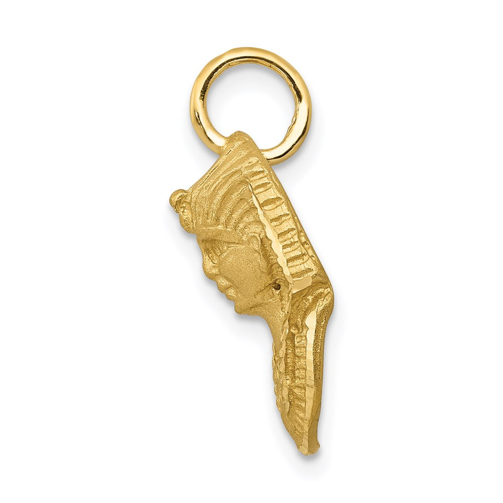 Charlie & Co Jewelry | 14k Satin D/c King Tut Charm - Model C1736